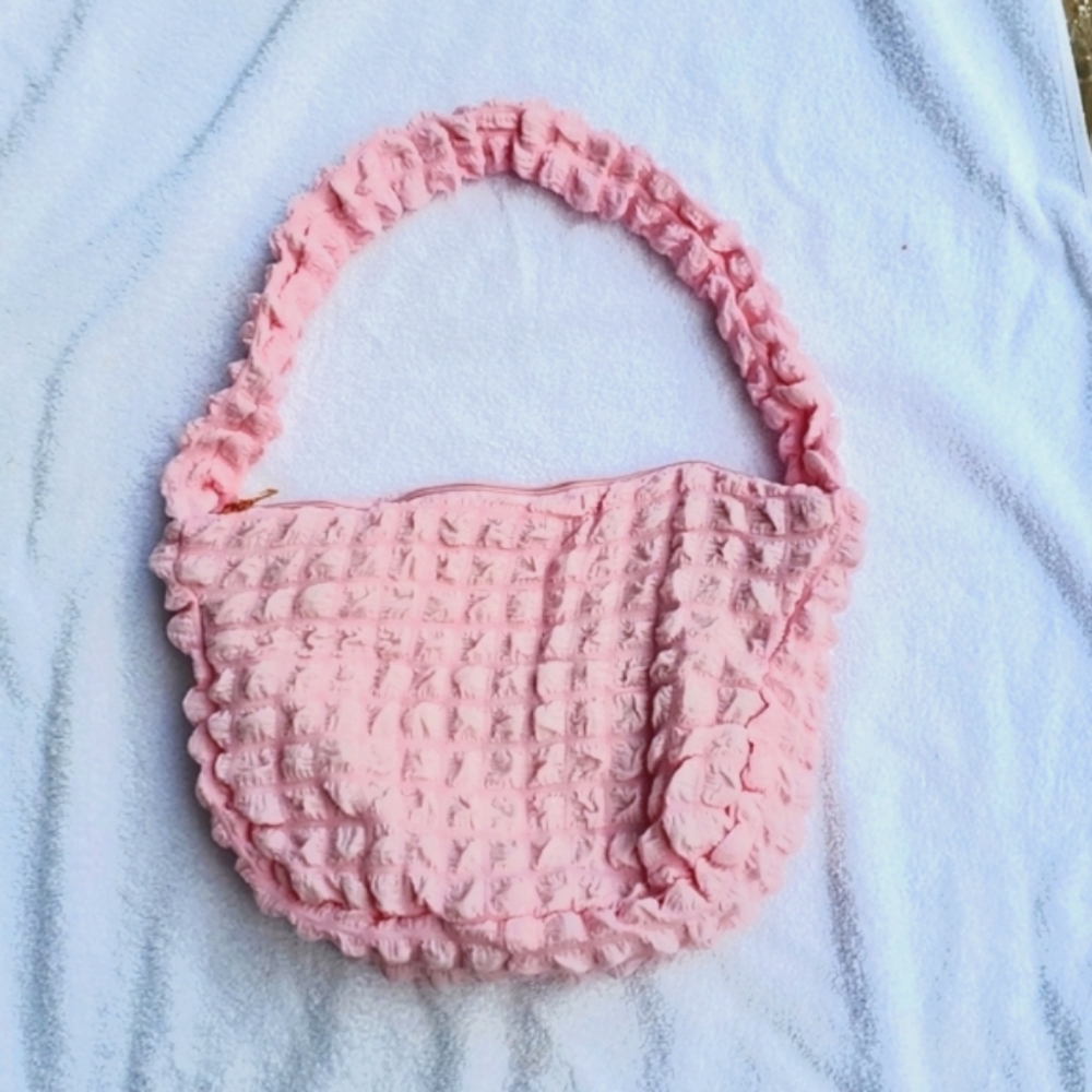Laneige Pastel Pink Waffle Hobo/Purse/ Carryall